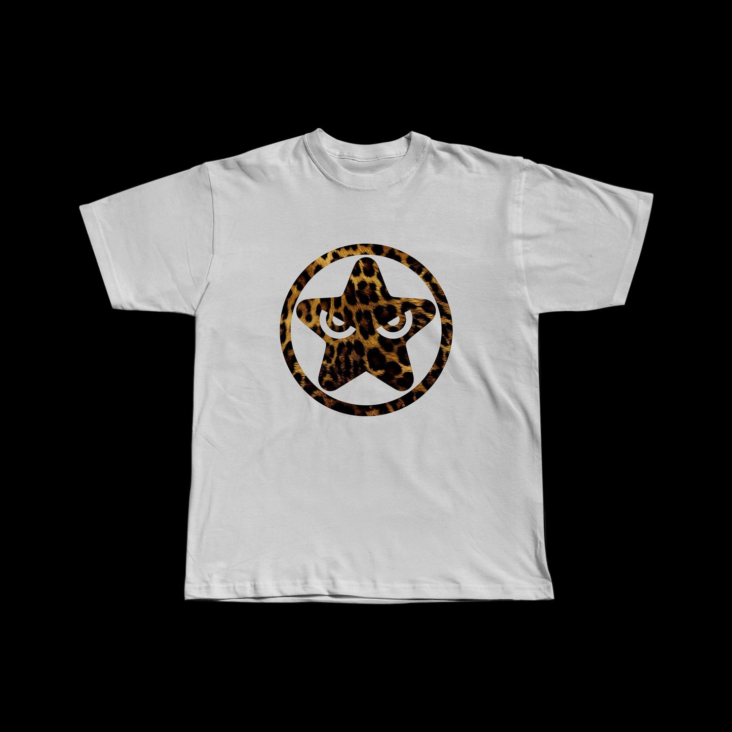 ANIMAL PRINT WHITE TEE