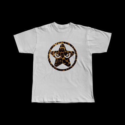 ANIMAL PRINT WHITE TEE