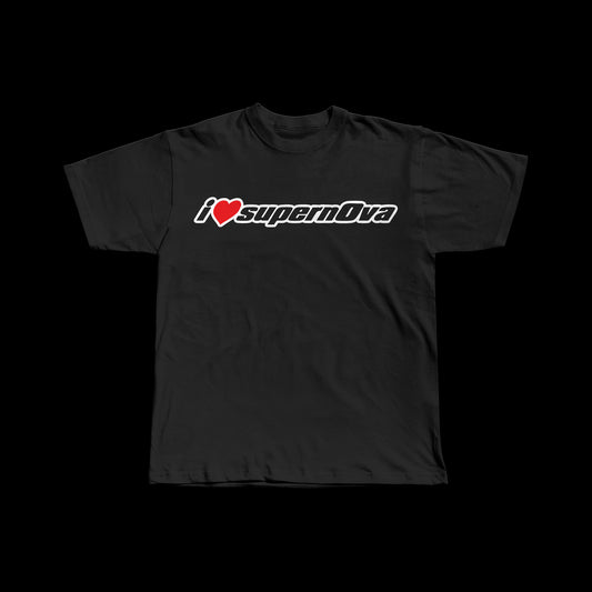 I LOVE SUPERNOVA BLACK TEE